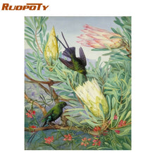 Load image into Gallery viewer, RUOPOTY Frame Diy Painting By Numbers Butterfly Animals Modern Wall Art Canvas Painting Acrylic Paint By Numbers For Home Decors
