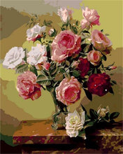 Load image into Gallery viewer, paint by number flowers,painting pictures by numbers,paint number paintings
