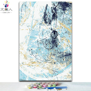 diy coloring painting by numbers abstract modern Simple scenery pictures paint by numbers with colors for adults diy frame