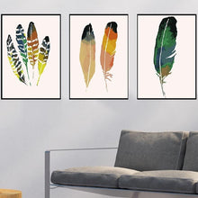 Load image into Gallery viewer, DIY Oil Painting by Numbers Trees Leaves Triptych Pictures Animal Abstract Paint Wall Sticker Coloring Landscape Gift Home Decor
